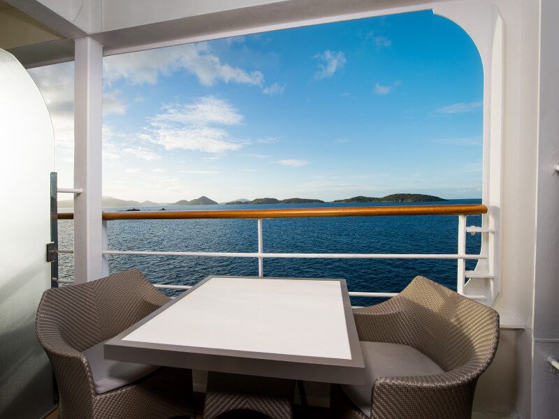 Balcon du bateau de croisière Azamara Journey