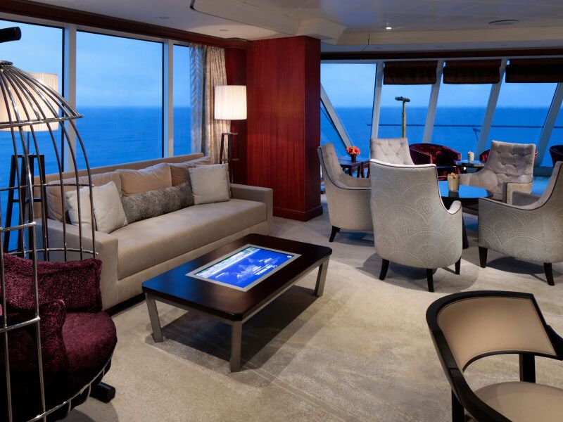 Lounge du bateau de croisière Azamara Journey