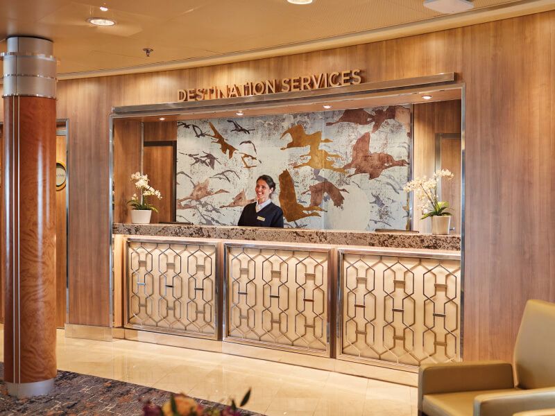 Service Destination du bateau de croisière Seven Seas Voyager