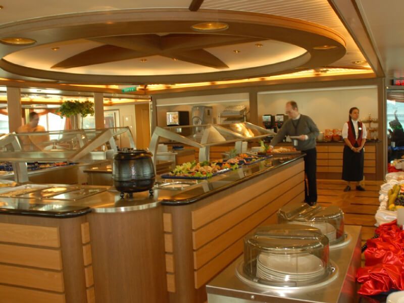 Buffet du bateau de croisière MS Fram