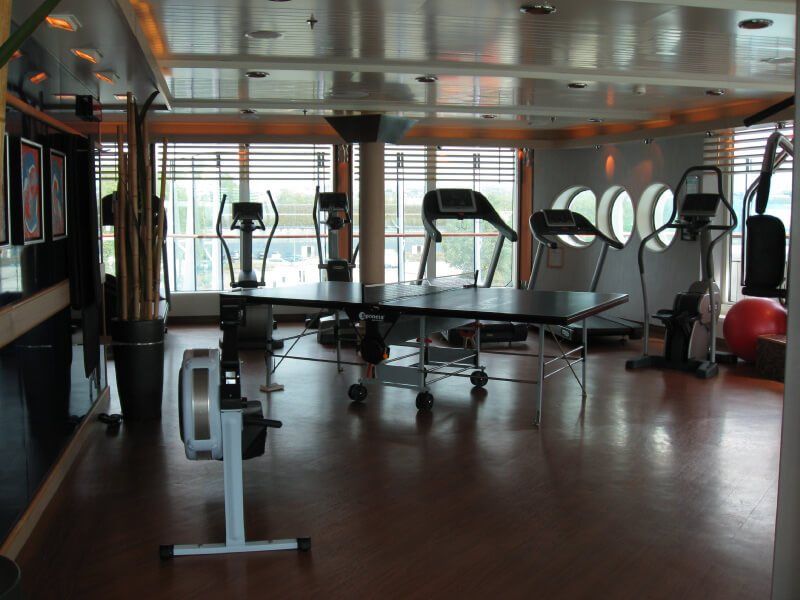 Salle de sport du bateau de croisière MS Fram