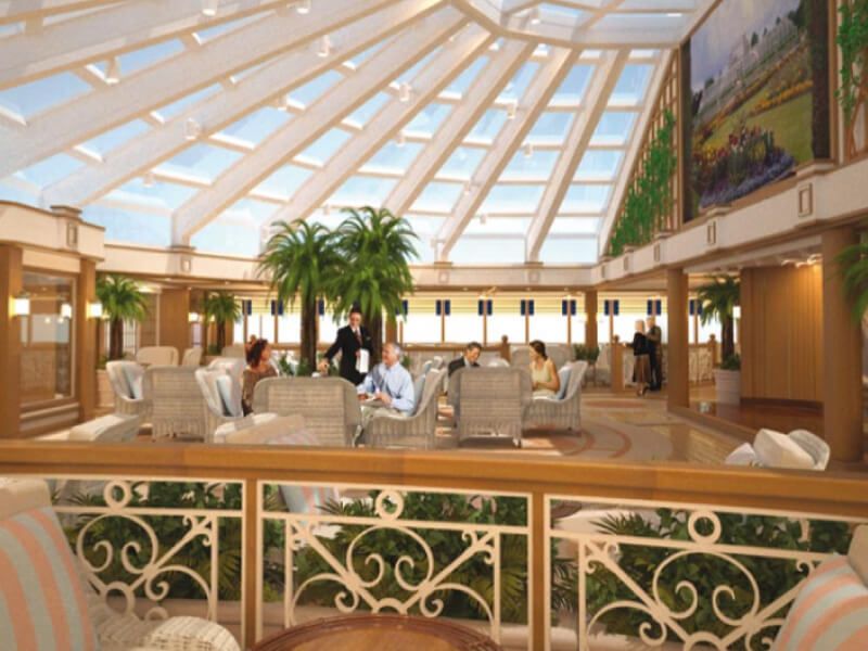 Garden Lounge du bateau de croisière Queen Elizabeth