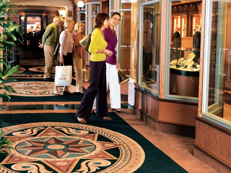 Boutiques du bateau de croisière Queen Victoria