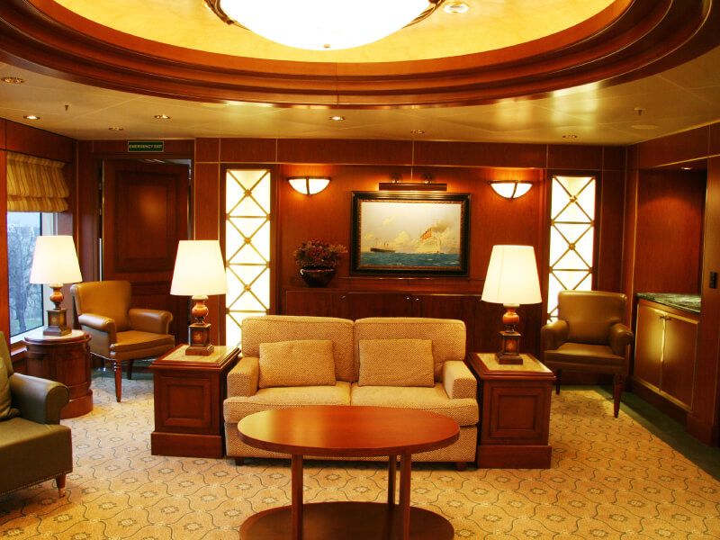 Salon du bateau de croisière Queen Victoria