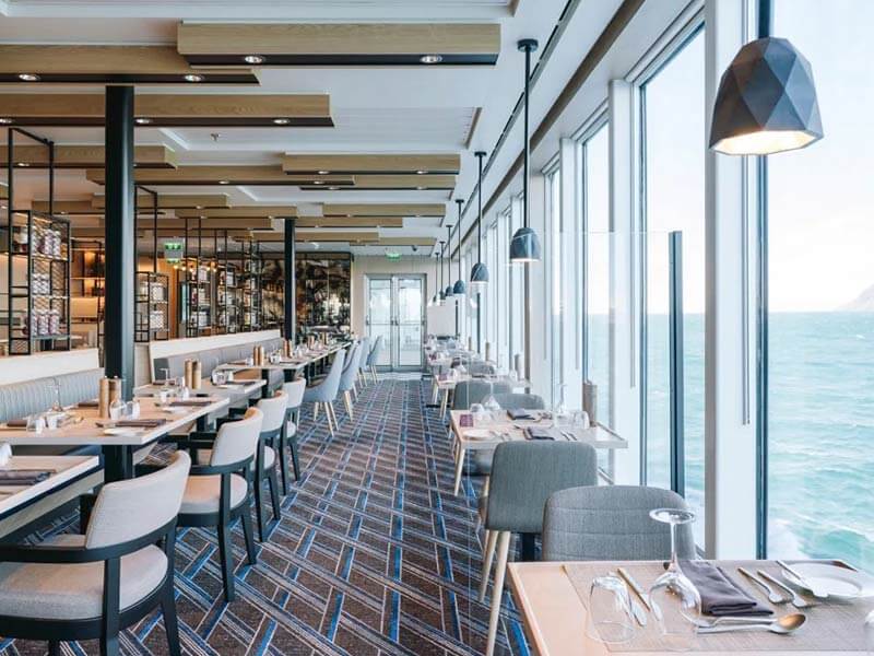 Restaurants sur le navire Ms Roald Amundsen