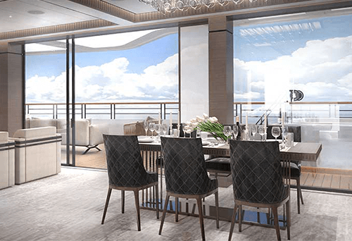 Ritz Carlton Yacht Suite entrance