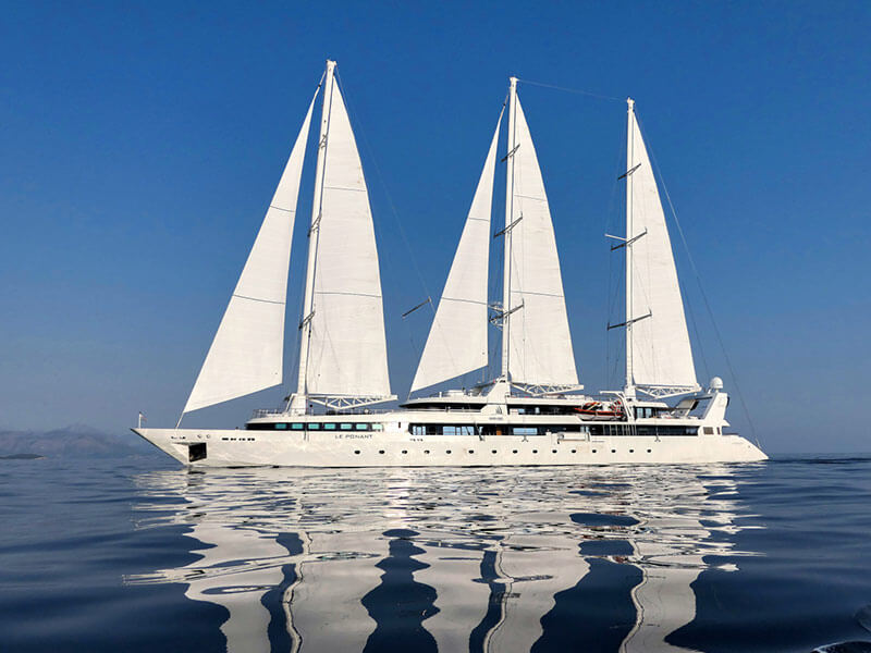 Bateau Le Ponant de la compagnie de croisières de luxe Ponant