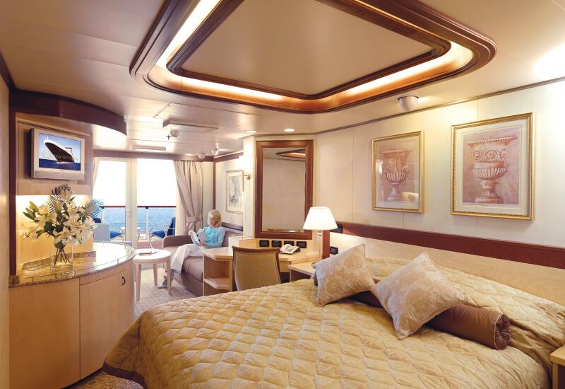 Suite du bateau de croisière Queen Victoria