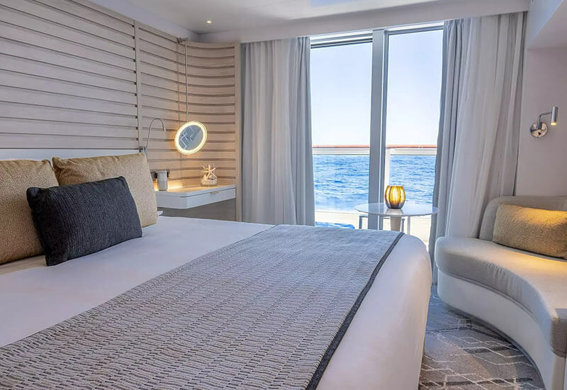 Cabine balcon du bateau de croisière Le Bougainville