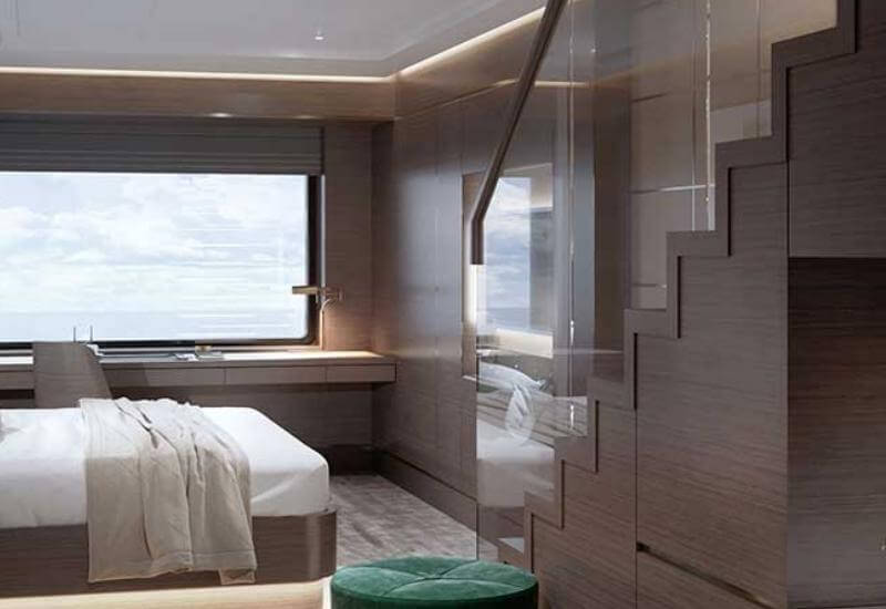 les suites Loft du bateau mythique du  Ritz Carlton l'Evrima