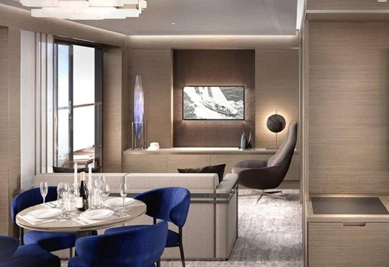 Les suites signatures de l'Evrima le Bateau de prestige du Ritz Carlton