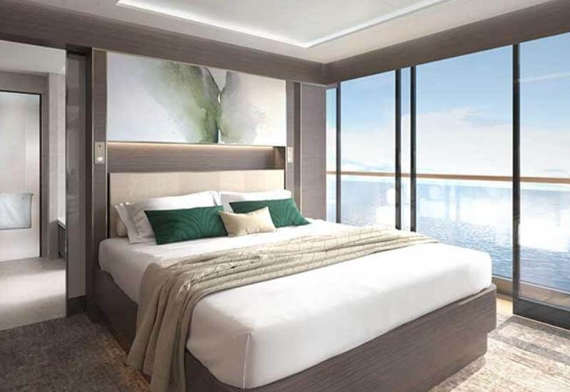 La View Suite à bord du bateau de Luxe l'Evrima du Ritz Carlton